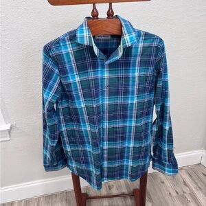 Tommy Bahama Teal & Navy Plaid Button-Down Shirt